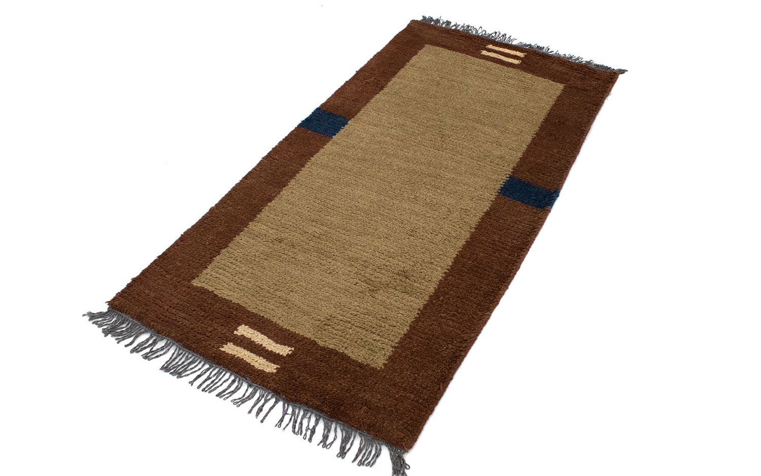 Tapis Népalais - 140 x 70 cm - marron
