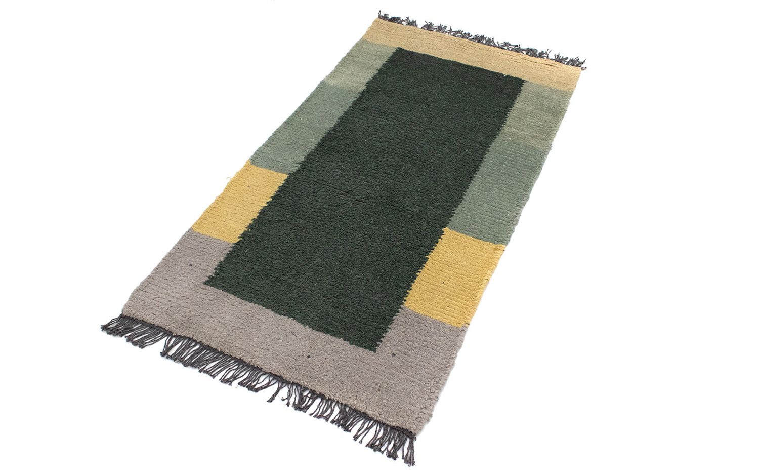 Tapis Népalais - 140 x 70 cm - vert