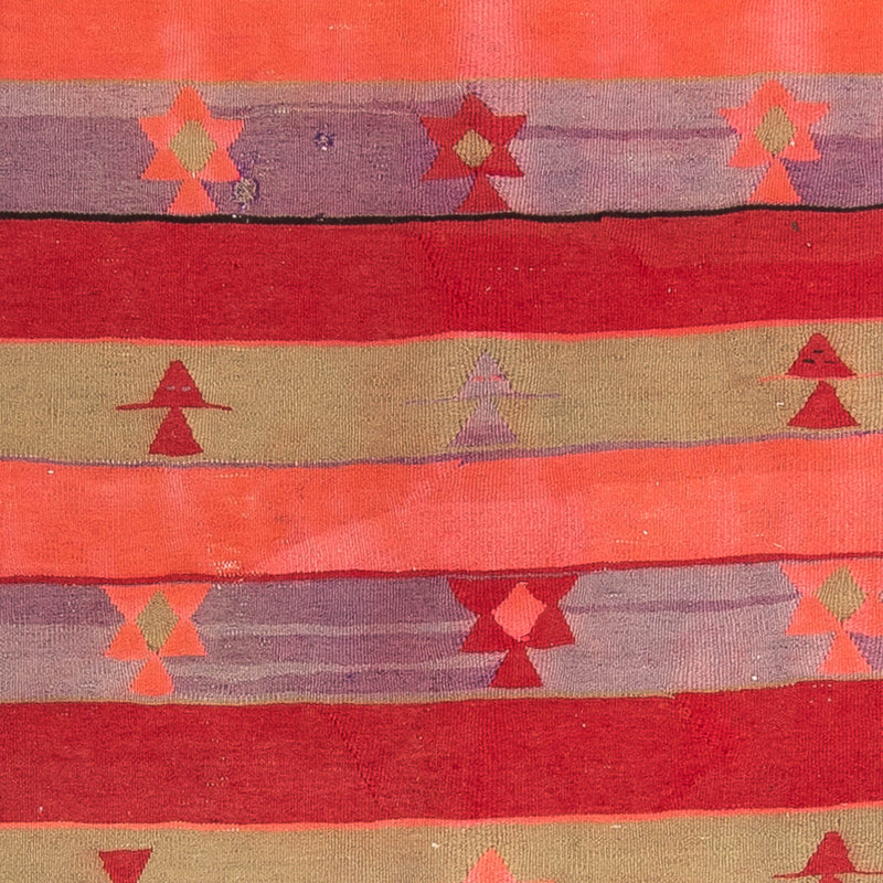 Tapis de couloir Tapis Kelim - Vieux - 330 x 135 cm - multicolore