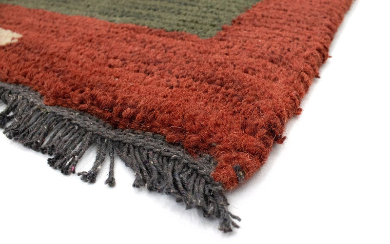 Tapis Népalais - 140 x 70 cm - vert