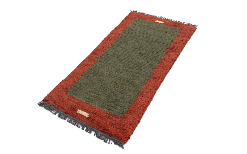 Tapis Népalais - 140 x 70 cm - vert