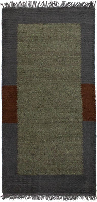 Tapis Népalais - 140 x 70 cm - gris