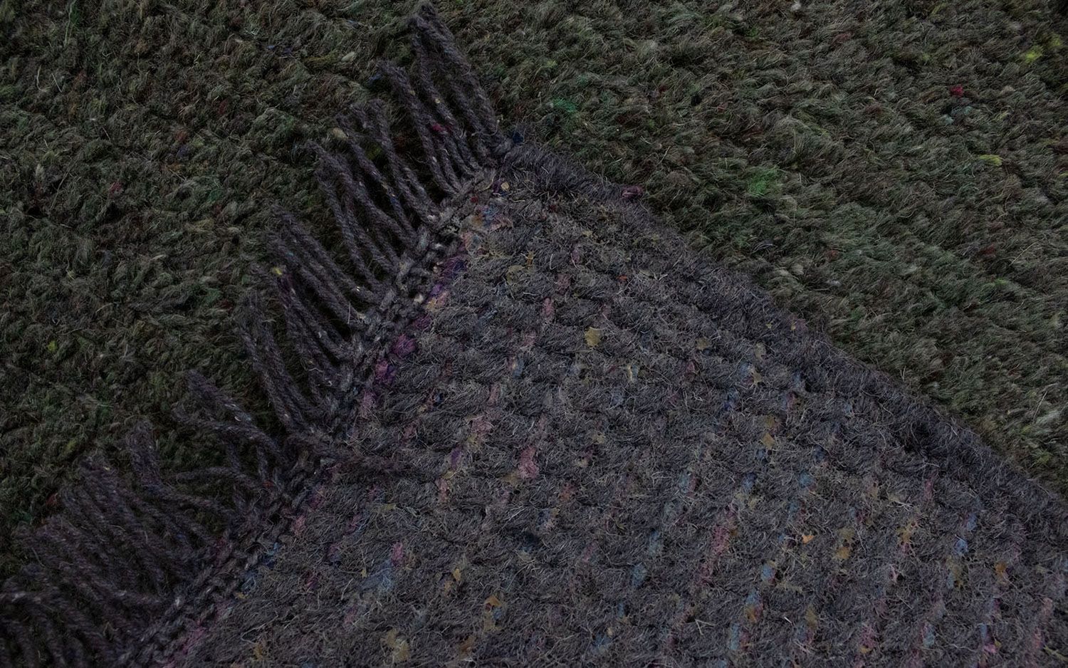Tapis Népalais - 140 x 70 cm - gris