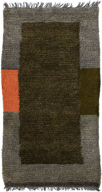 Tapis Népalais - 140 x 70 cm - vert