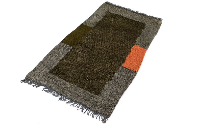 Tapis Népalais - 140 x 70 cm - vert