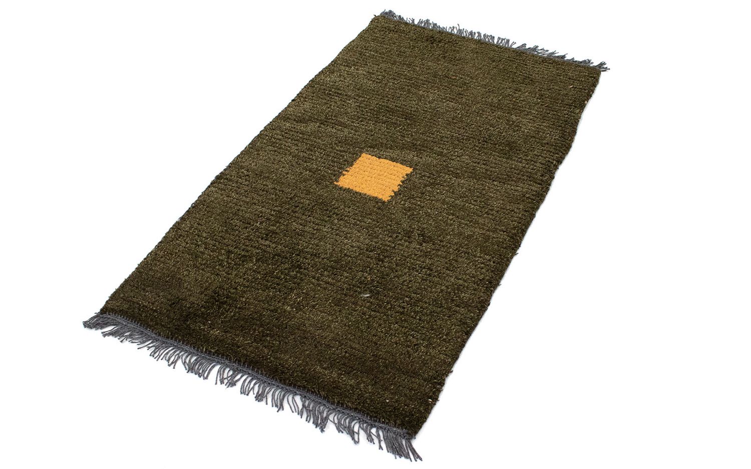 Tapis Népalais - 140 x 70 cm - vert foncé