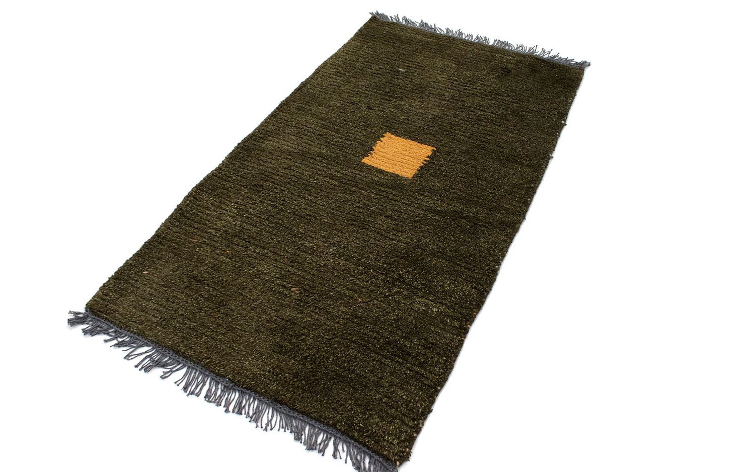 Tapis Népalais - 140 x 70 cm - vert foncé