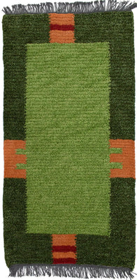 Tapis Népalais - 140 x 70 cm - vert