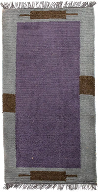 Tapis Népalais - 140 x 70 cm - violet