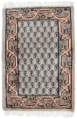 Tapis oriental - 90 x 60 cm - beige