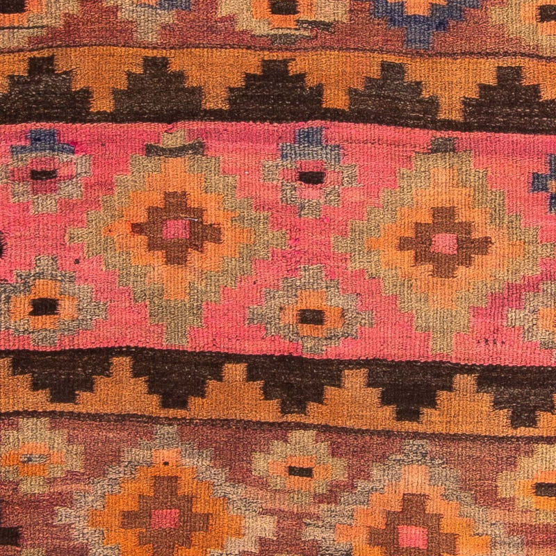 Tapis de couloir Tapis Kelim - Vieux - 260 x 120 cm - multicolore