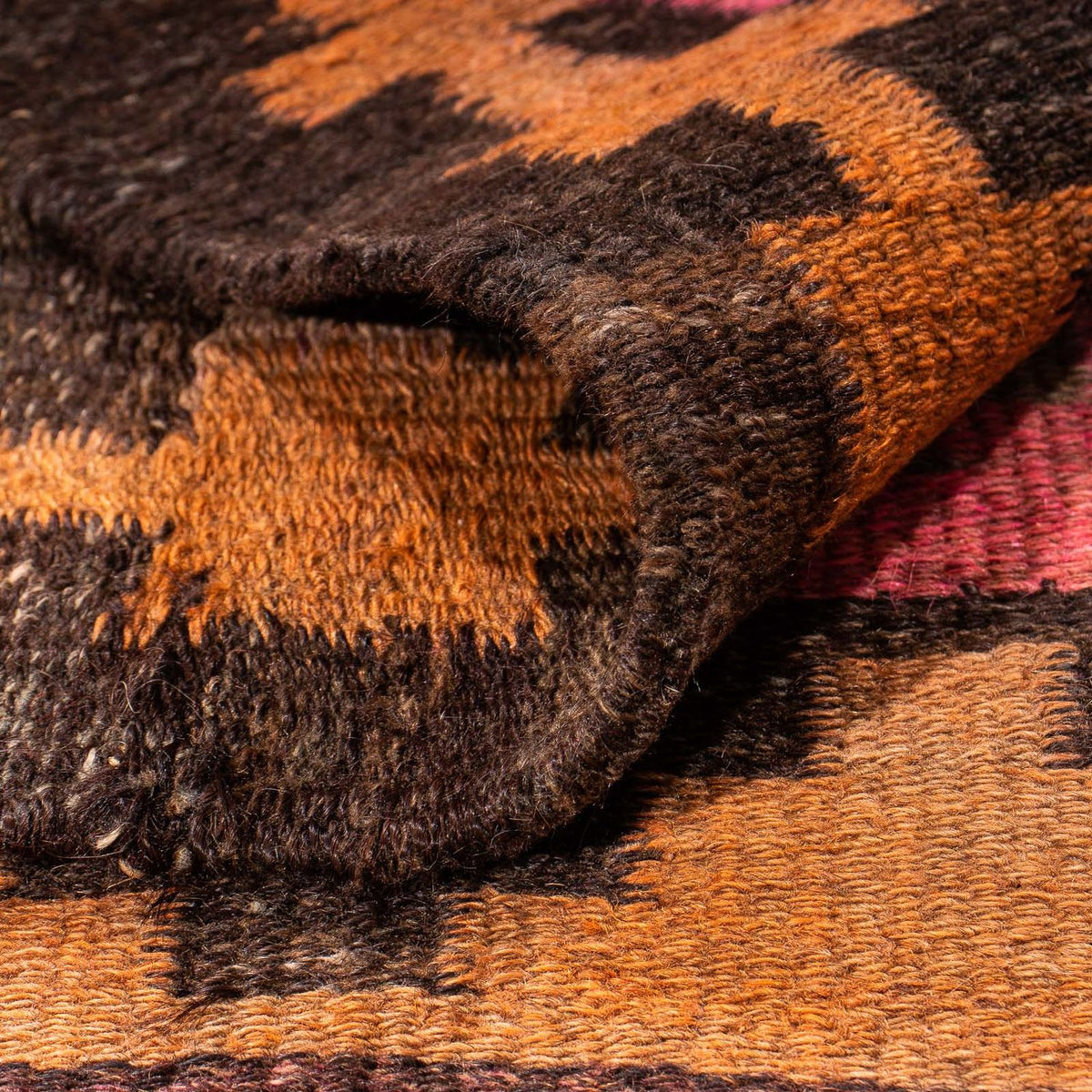 Tapis de couloir Tapis Kelim - Vieux - 260 x 120 cm - multicolore