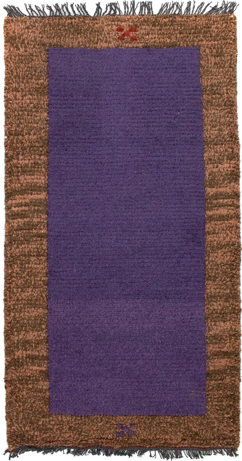 Tapis Népalais - 140 x 70 cm - violet