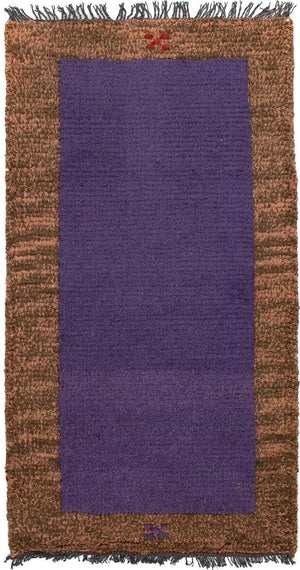 Tapis Népalais - 140 x 70 cm - violet