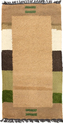 Tapis Népalais - 140 x 70 cm - marron