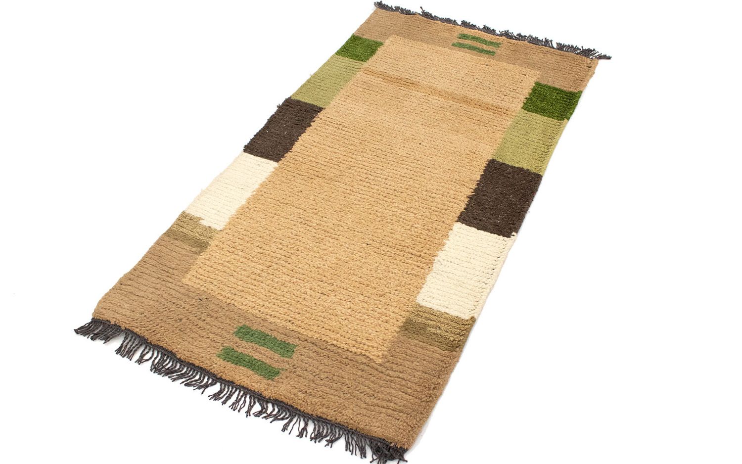 Tapis Népalais - 140 x 70 cm - marron