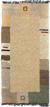 Tapis Népalais 70x140cm - Tapis en laine - Rectangle / Marron clair / 70 x 140 cm Rectangle