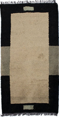 Tapis Népalais - 140 x 70 cm - beige