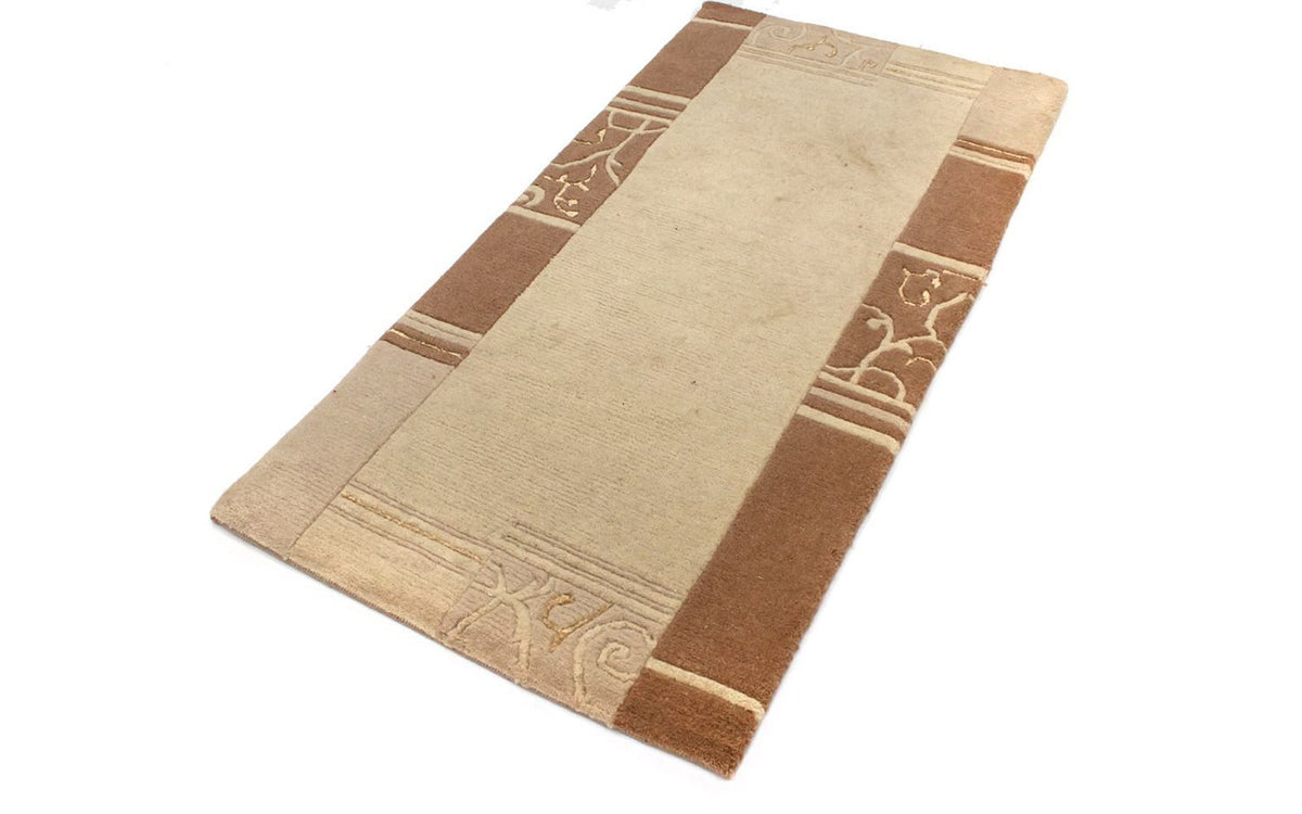 Tapis Népalais - 140 x 70 cm - beige
