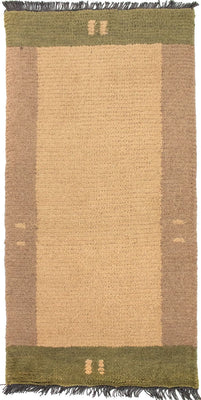 Tapis Népalais - 140 x 70 cm - marron clair