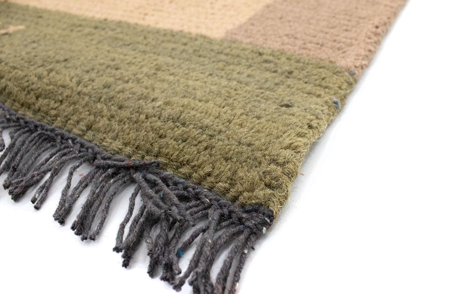Tapis Népalais - 140 x 70 cm - marron clair