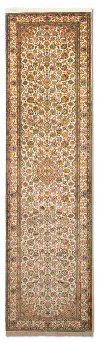 Tapis de couloir Tapis en soie - Soie du Cachemire - 300 x 79 cm - beige