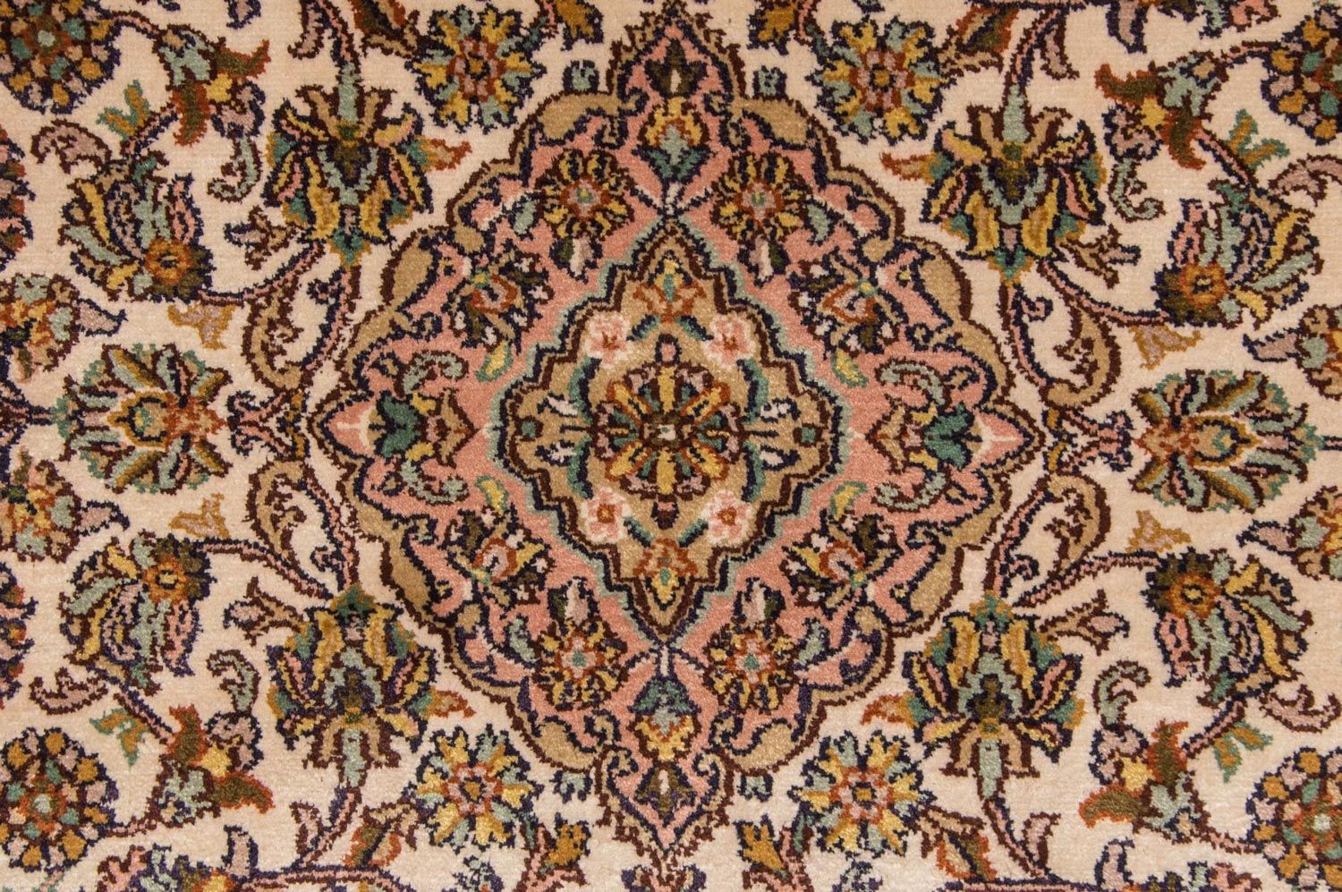 Tapis de couloir Tapis en soie - Soie du Cachemire - 300 x 79 cm - beige