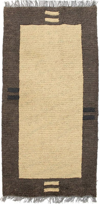 Tapis Népalais - 140 x 70 cm - beige
