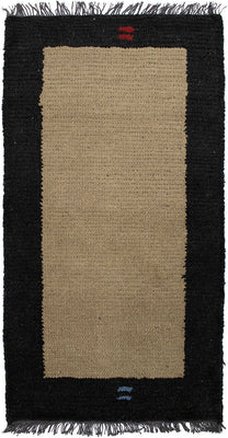 Tapis Népalais - 140 x 70 cm - beige