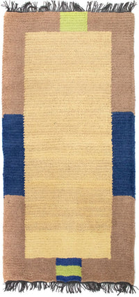 Tapis Népalais - 140 x 70 cm - beige