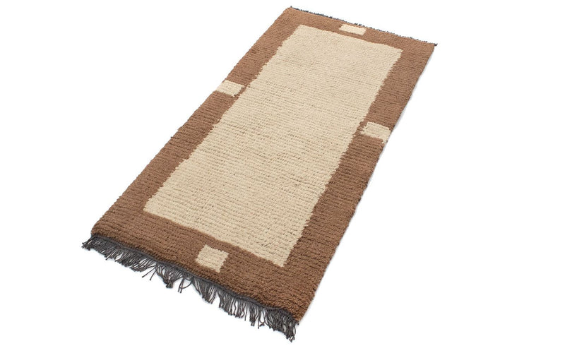 Tapis Népalais - 140 x 70 cm - beige