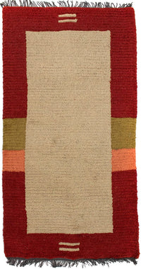 Tapis Népalais - 140 x 70 cm - beige