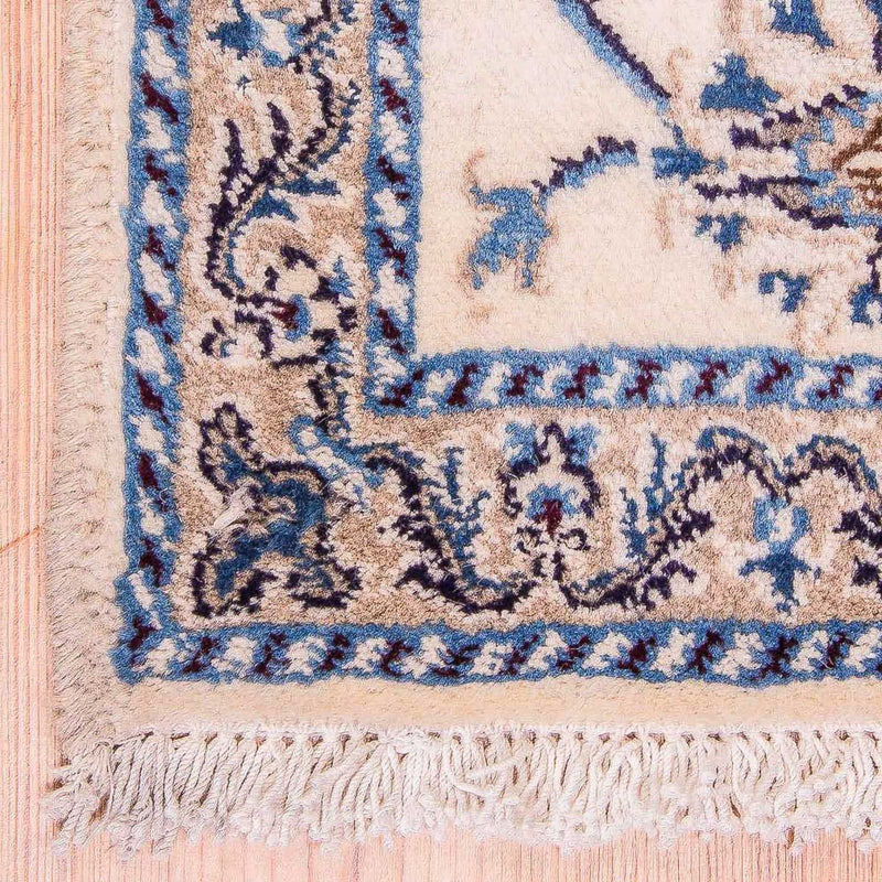 Tapis de couloir Tapis persan - Nain - 143 x 69 cm - beige