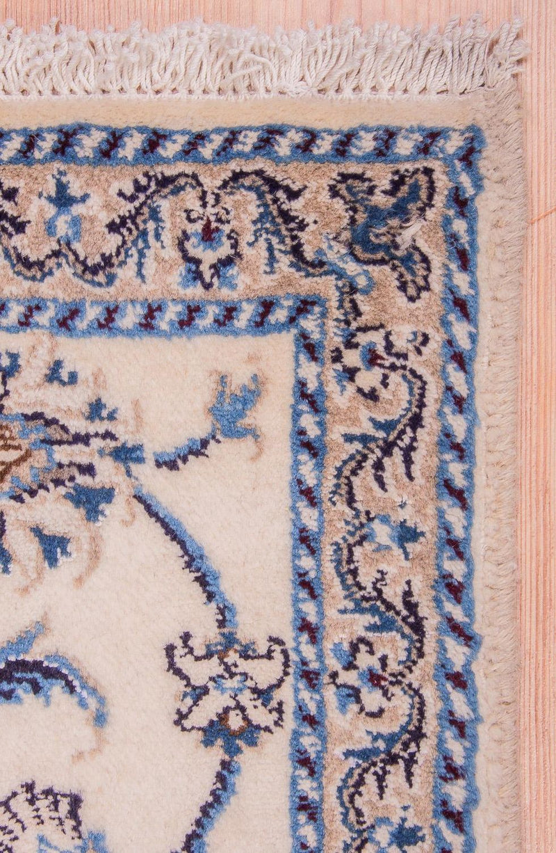 Tapis de couloir Tapis persan - Nain - 143 x 69 cm - beige