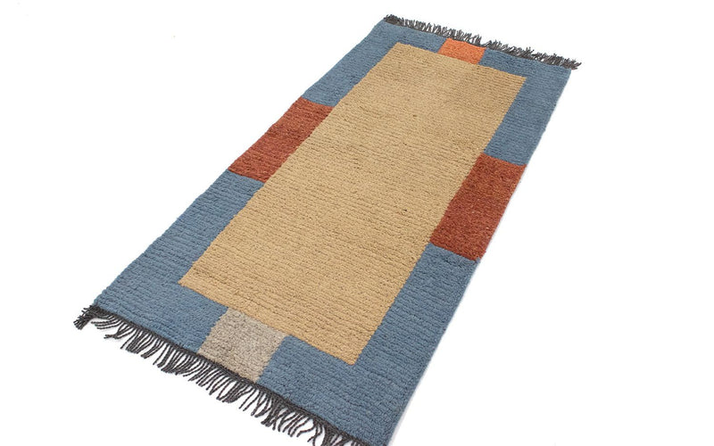 Tapis Népalais - 140 x 70 cm - beige