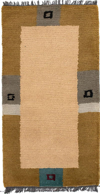 Tapis Népalais - 140 x 70 cm - beige
