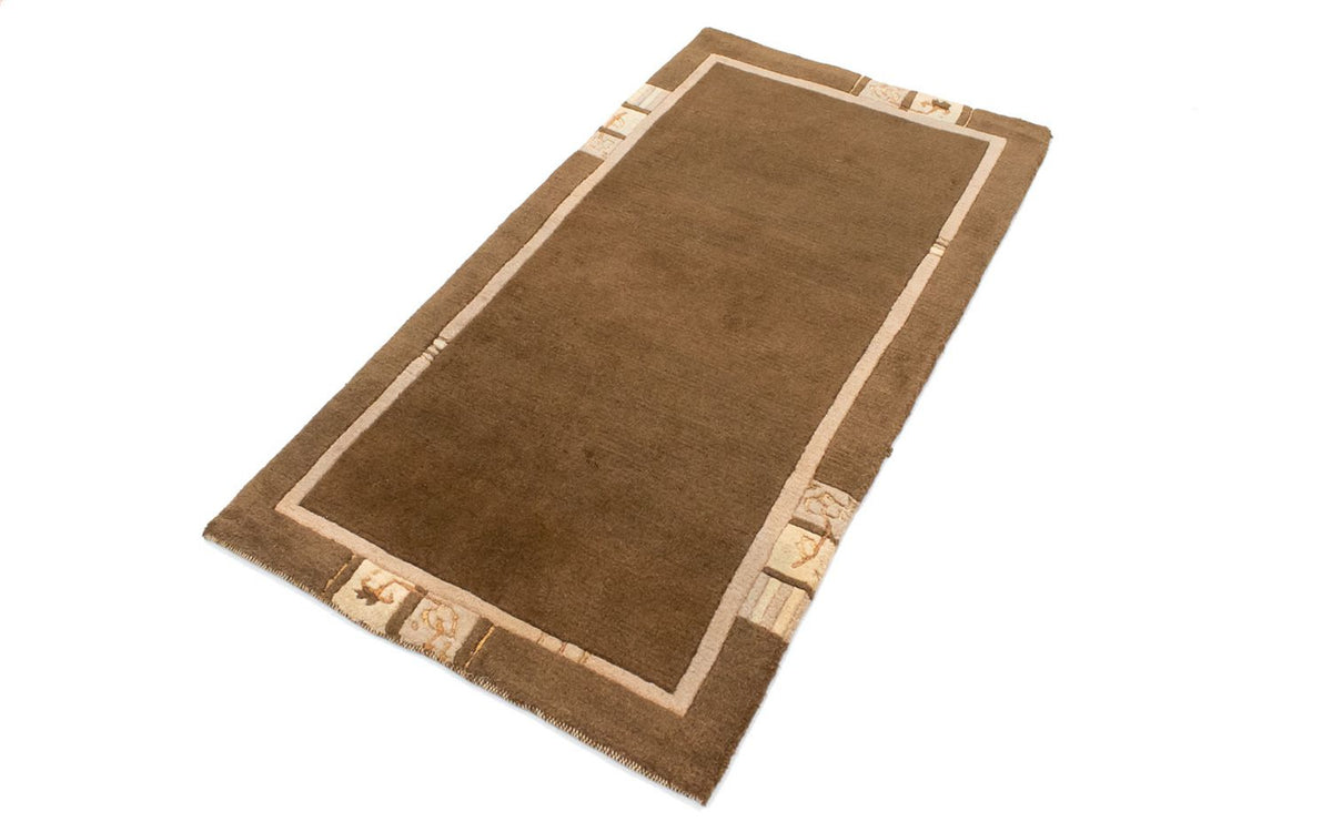 Tapis Népalais - 140 x 70 cm - marron