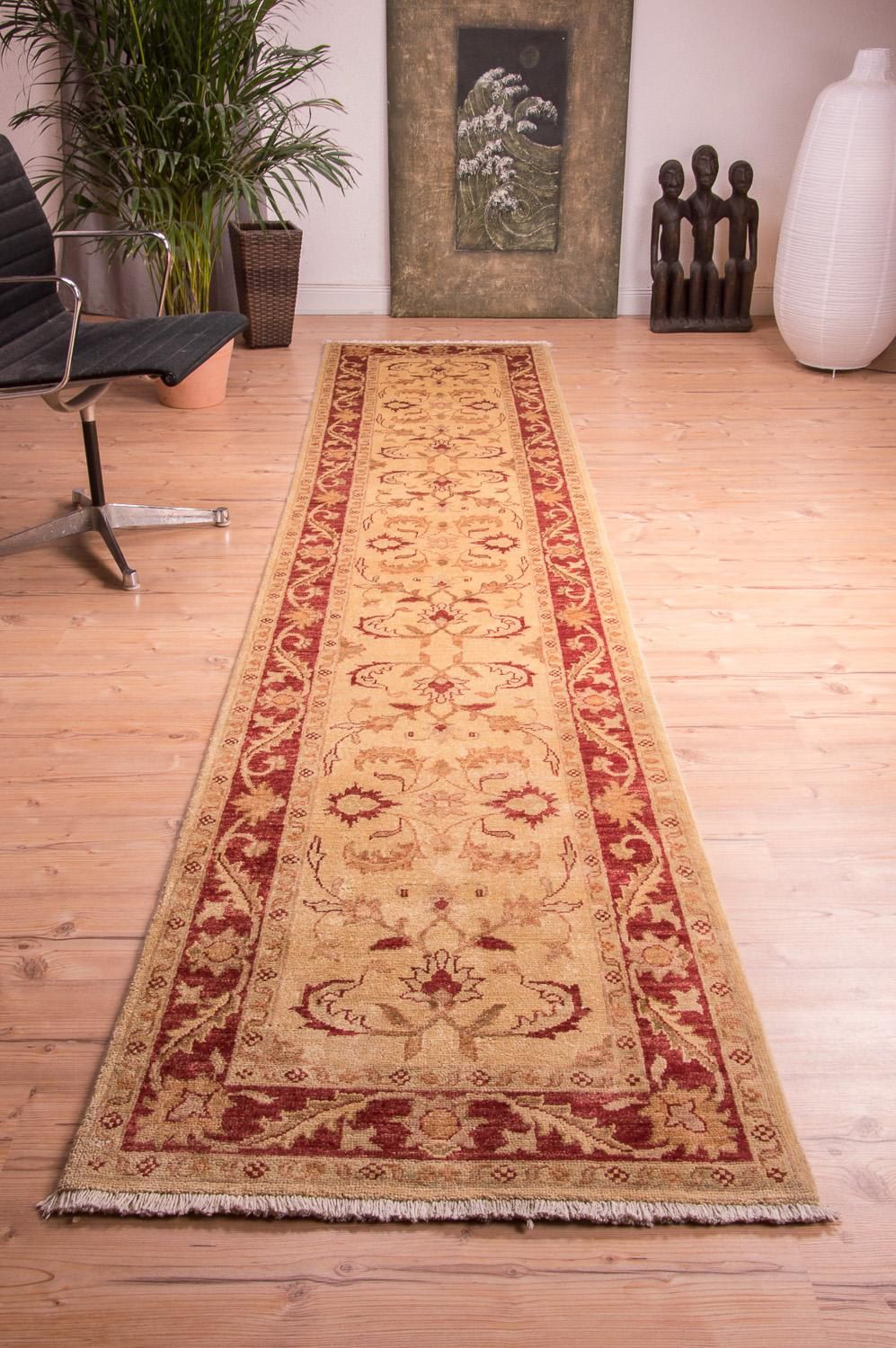 Tapis de couloir Tapis Ziegler - 378 x 76 cm - beige