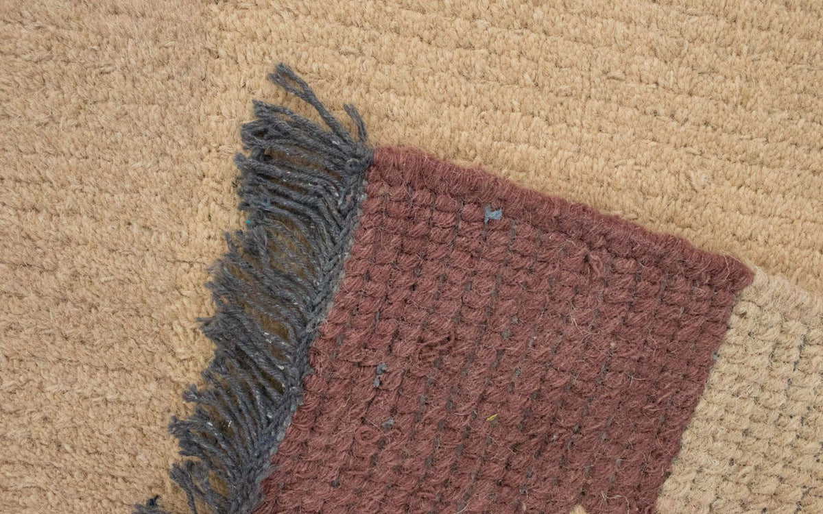 Tapis Népalais - 140 x 70 cm - marron clair