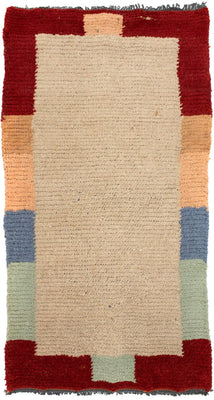 Tapis Népalais - 140 x 70 cm - beige