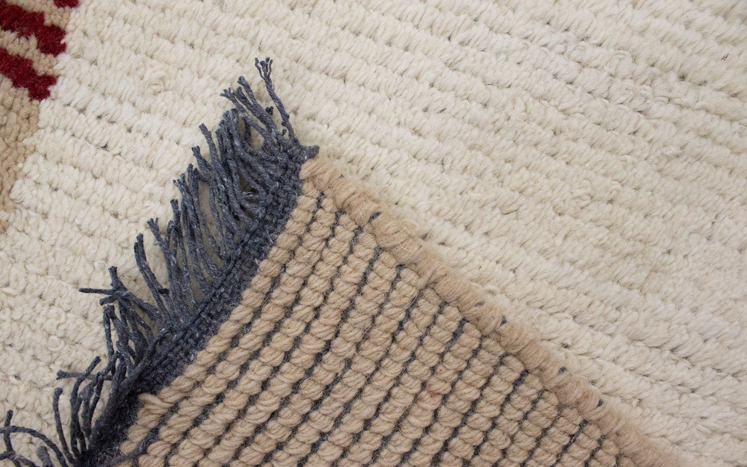 Tapis Népalais - 140 x 70 cm - beige