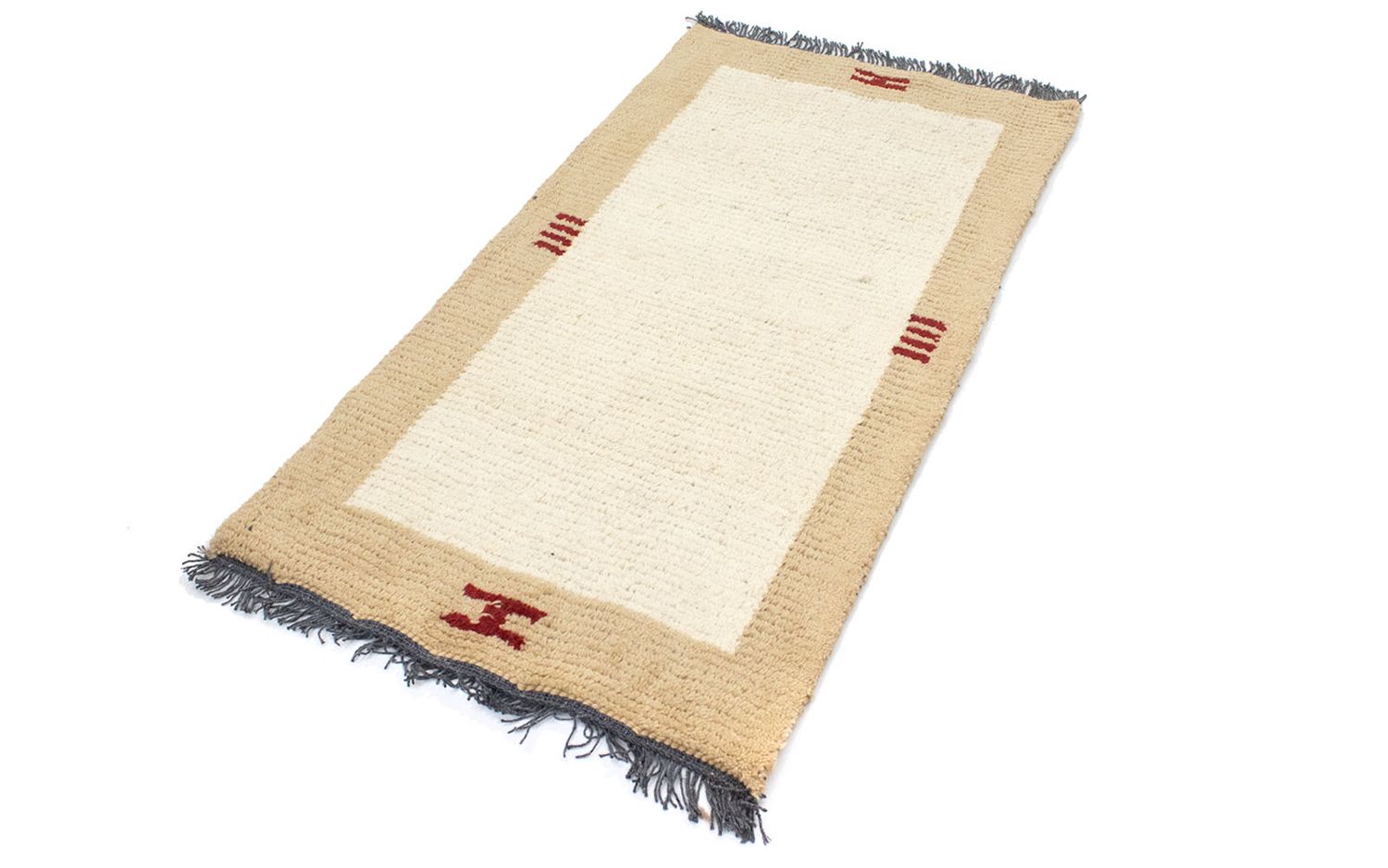 Tapis Népalais - 140 x 70 cm - beige
