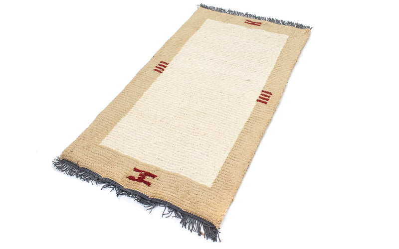 Tapis Népalais - 140 x 70 cm - beige