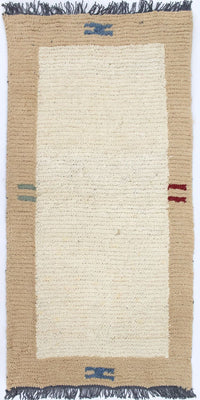 Tapis Népalais - 140 x 70 cm - beige