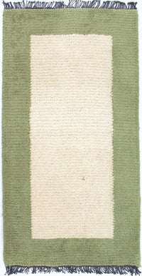 Tapis Népalais - 140 x 70 cm - beige