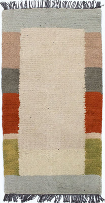 Tapis Népalais - 140 x 70 cm - beige