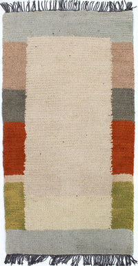 Tapis Népalais - 140 x 70 cm - beige