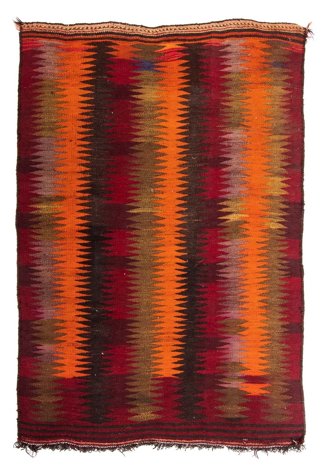 Tapis Kelim - Vieux - 225 x 150 cm - multicolore