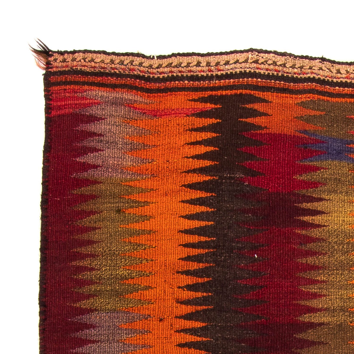 Tapis Kelim - Vieux - 225 x 150 cm - multicolore