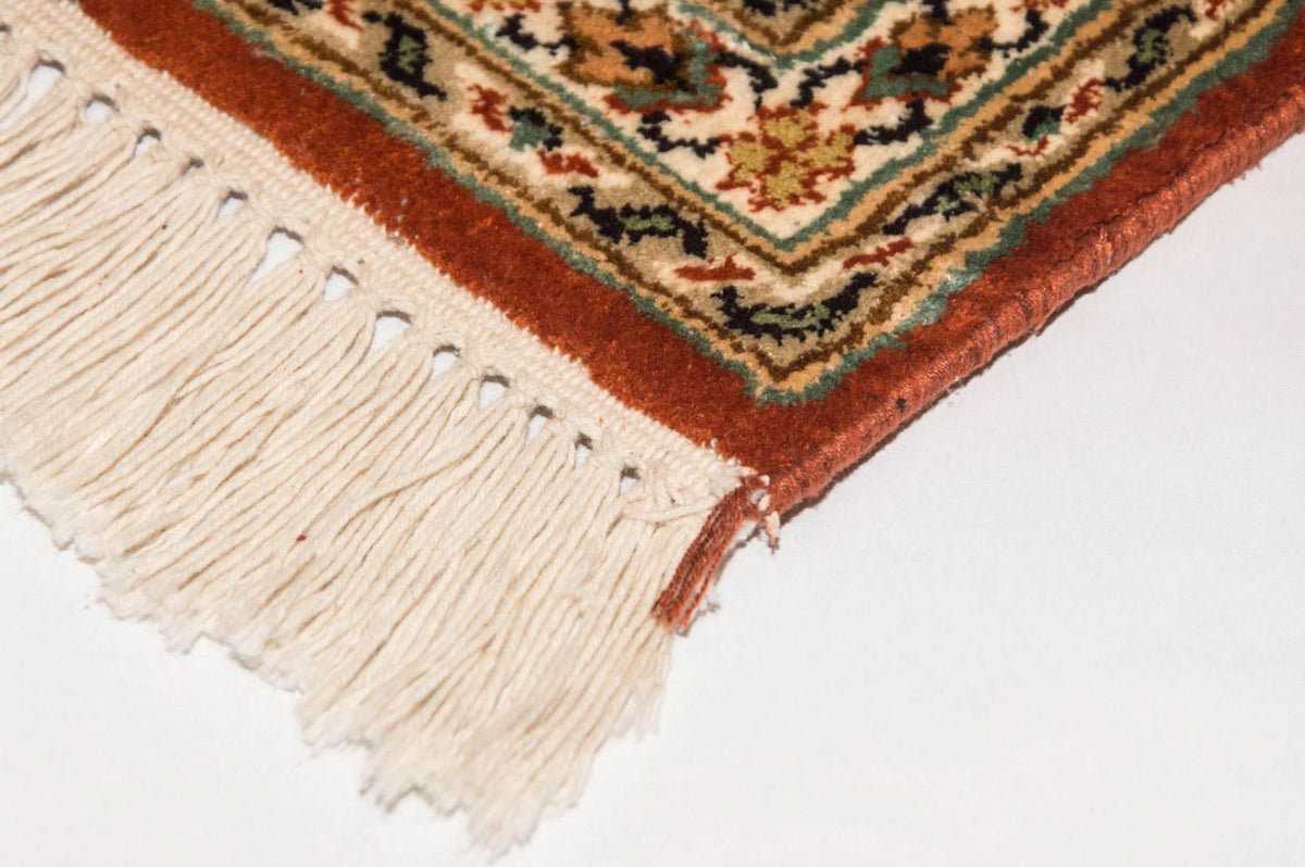 Tapis en soie - Soie du Cachemire - 194 x 120 cm - multicolore